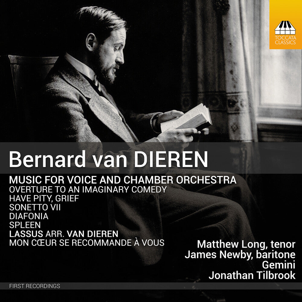 the album cover for Matthew Long - Bernard Van Dieren: Works For Voice & Chamber Orch