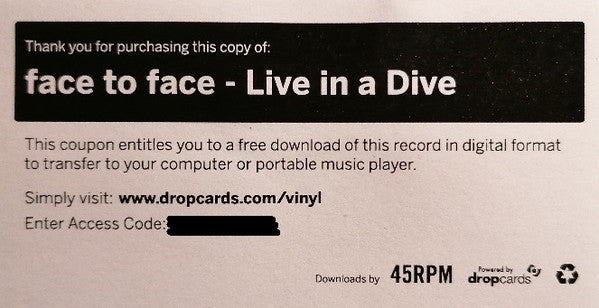 Face To Face - Live In A Dive