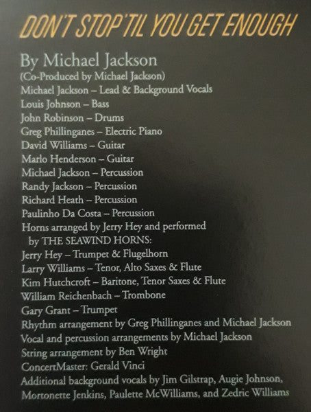 Michael Jackson - Off The Wall
