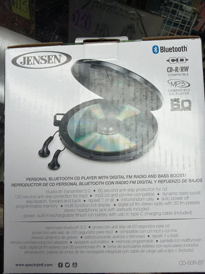 Jensen Portable Cd Player with Bluetooth