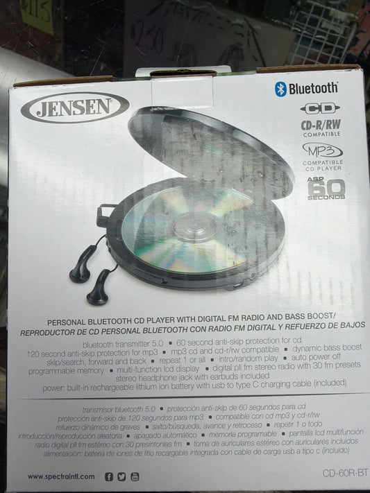 Jensen Portable Cd Player with Bluetooth