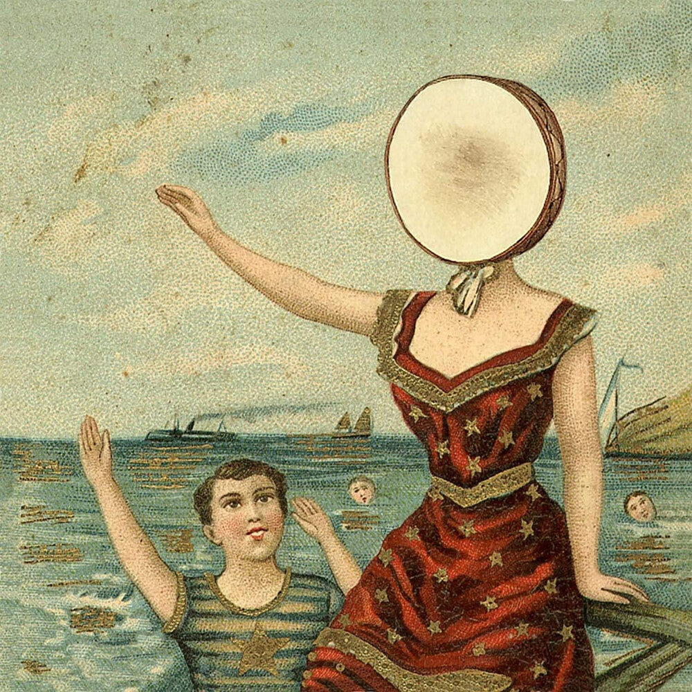 the album cover for Neutral Milk Hotel - In The Aeroplane Over The Sea [Vinyl]