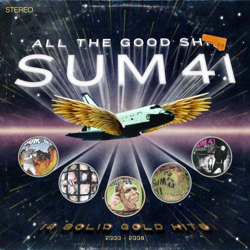 the album cover for Sum 41 - All The Good Shit: 14 Solid Gold Hits 2000-2008