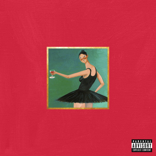 the album cover for Kanye West - My Beautiful Dark Twisted Fantasy