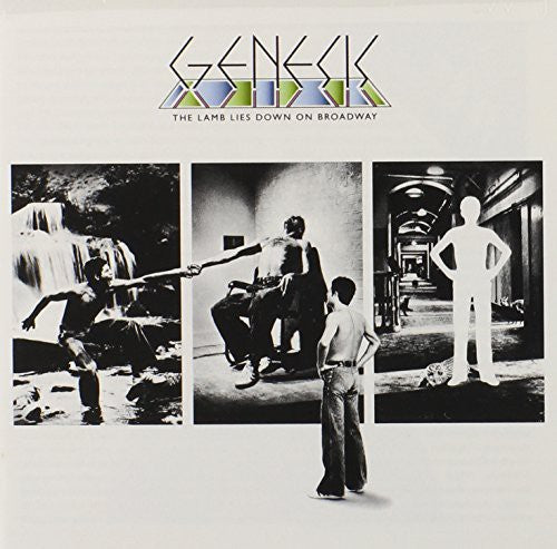 the album cover for Genesis - Lamb Lies Down on Broadway