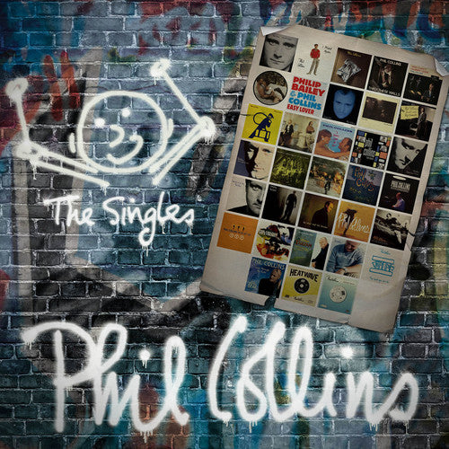 the album cover for Phil Collins - The Singles [2CD]