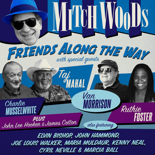 the album cover for Mitch Woods - Friends Along The Way