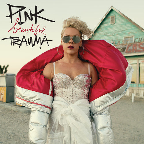 the album cover for P!NK - Beautiful Trauma [LP]