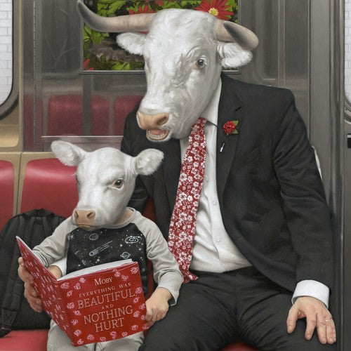 the album cover for Moby - Everything Was Beautiful, and Nothing Hurt [LP]