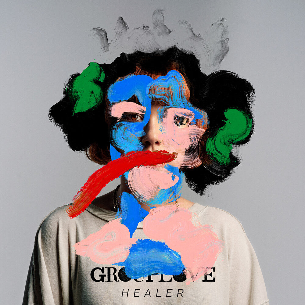 the album cover for Grouplove - Healer [Opaque Red LP]