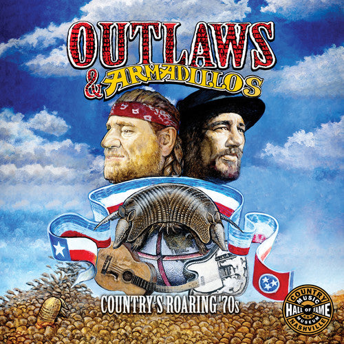 the album cover for Various Artists - Outlaws & Armadillos: The Roarin' 70's (Various Artists)