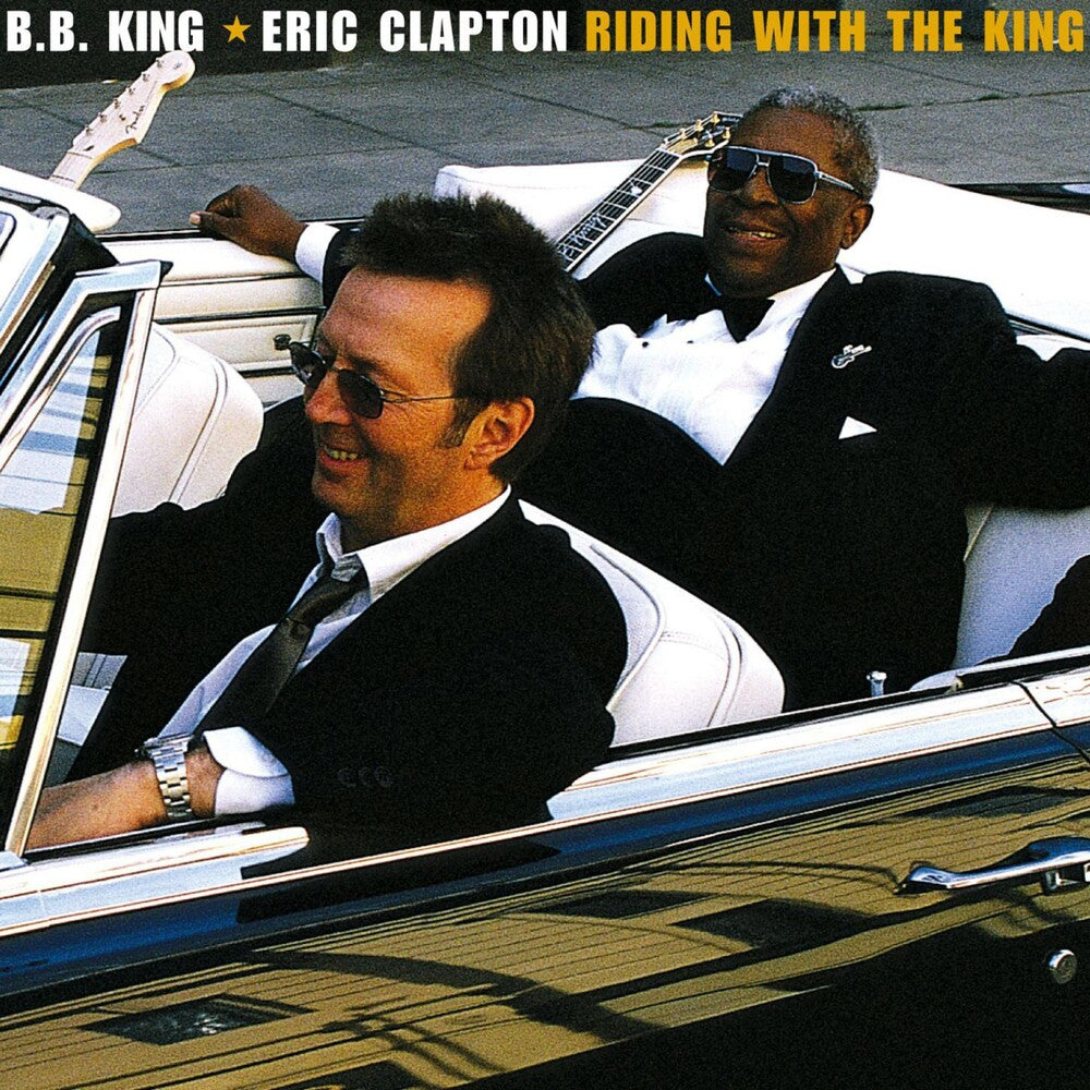 the album cover for Eric Clapton - Riding With The King
