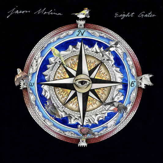 the album cover for Jason Molina - Eight Gates