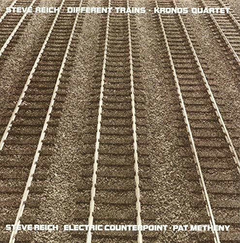 the album cover for Steve Reich - Different Trains / Electric Counterpoint