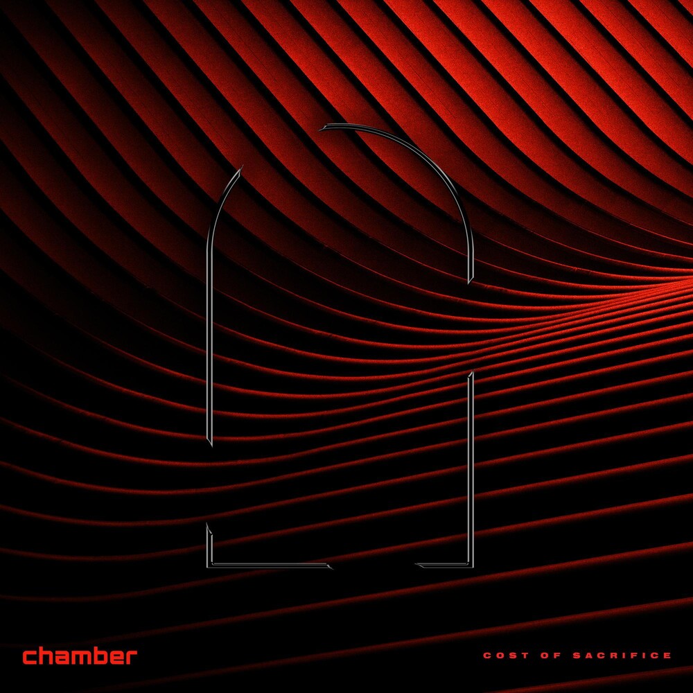 the album cover for Chamber - Cost of Sacrifice [Indie Exclusive Limited Edition Blood Red w/ Black Smoke LP]