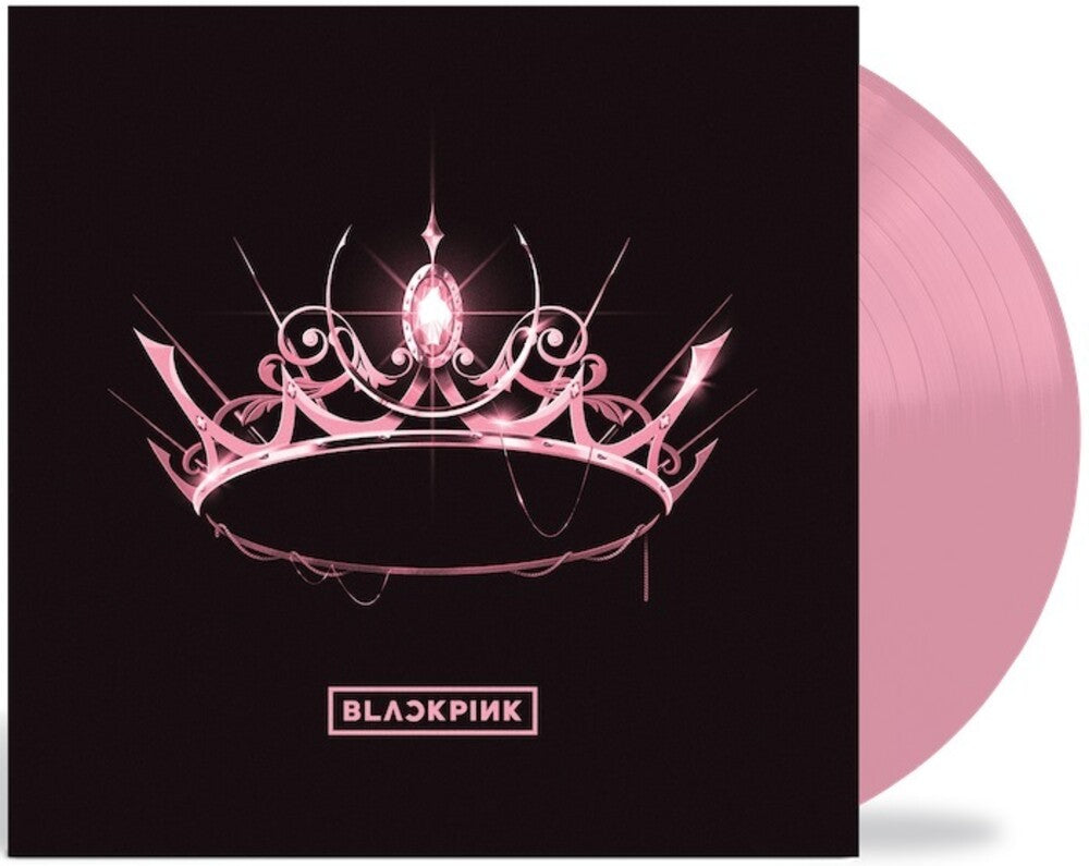 the album cover for BlackPink - THE ALBUM [Pink LP]