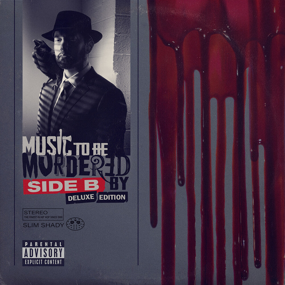 the album cover for Eminem - Music To Be Murdered By - Side B (Deluxe Edition) [Opaque Grey 4 LP]