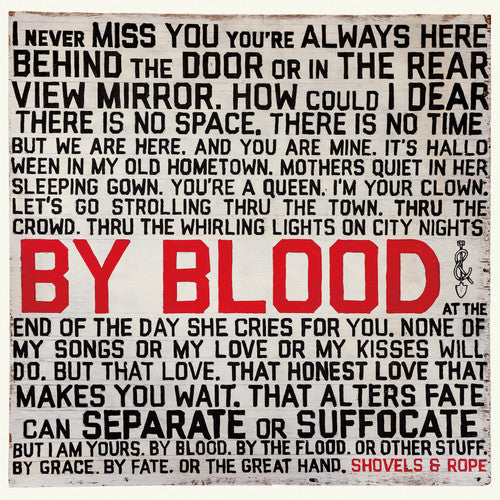 the album cover for Shovels & Rope - By Blood