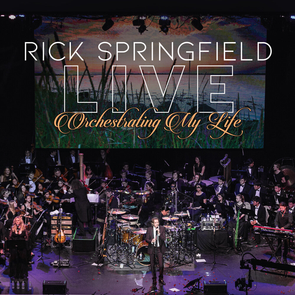 the album cover for Rick Springfield - Orchestrating My Life: Live