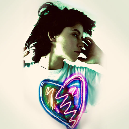 the album cover for Meg Myers - Thank U 4 Taking Me 2 The Disco, I'd Like 2 Go Home Now [Solid Neon Magenta LP]