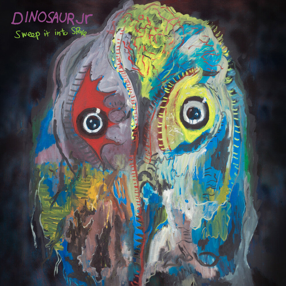 the album cover for Dinosaur Jr. - Sweep It Into Space
