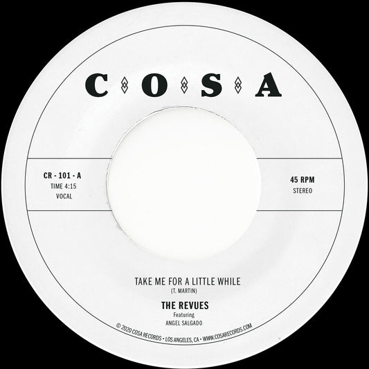 the album cover for Revues - Take Me For A Little While [Indie Exclusive] [Colored Vinyl] (Ep) (Grn)