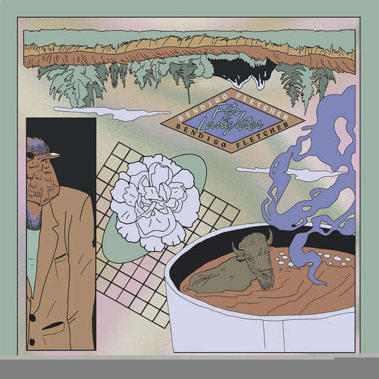 the album cover for Bendigo Fletcher - Fits Of Laughter [Indie Exclusive Limited Edition Violet LP]