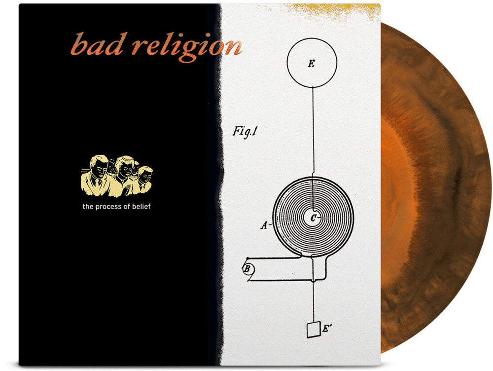 the album cover for Bad Religion - Process Of Belief: Anniversary Edition [Black & Orange LP]