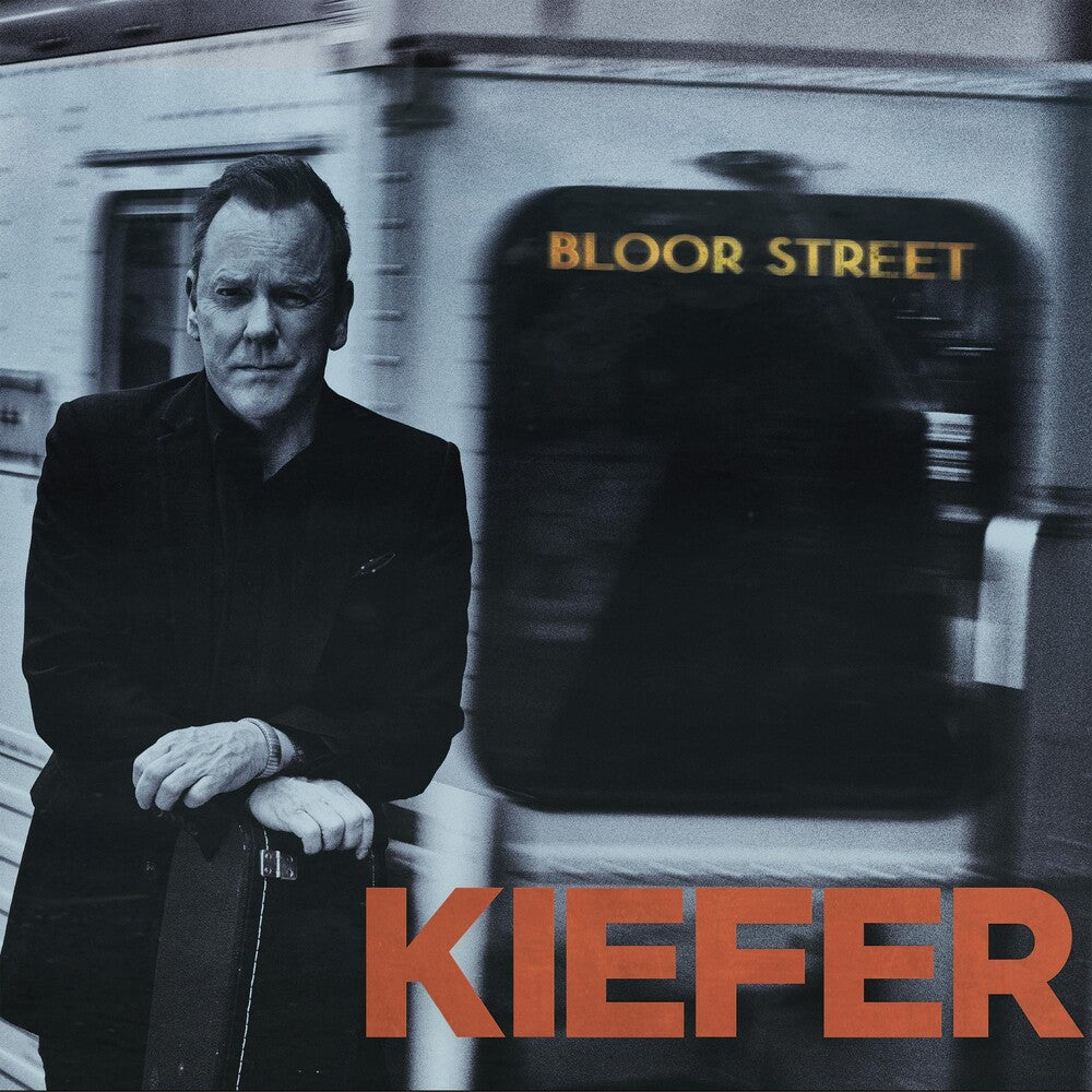 the album cover for Kiefer Sutherland - Bloor Street [Indie Exclusive Limited Edition White LP]