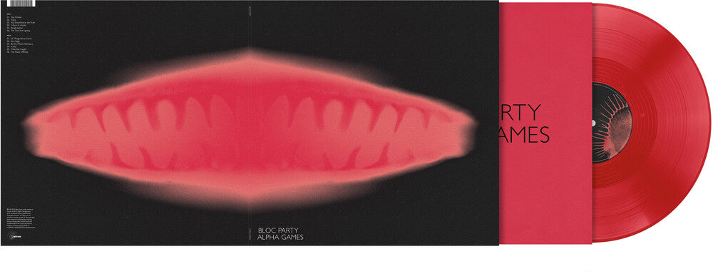 the album cover for Bloc Party - Alpha Games [Indie Exclusive Limited Edition Red LP]