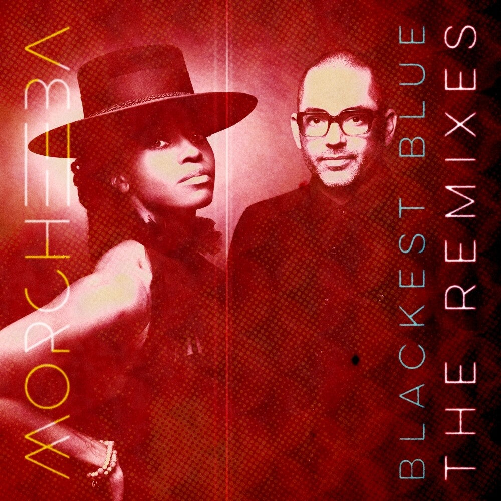 the album cover for Morcheeba - Blackest Blue - The Remixes [Indie Exclusive Limited Edition LP]