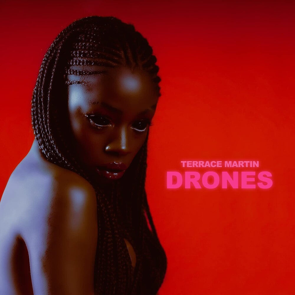 the album cover for Terrace Martin - Drones [Red LP]