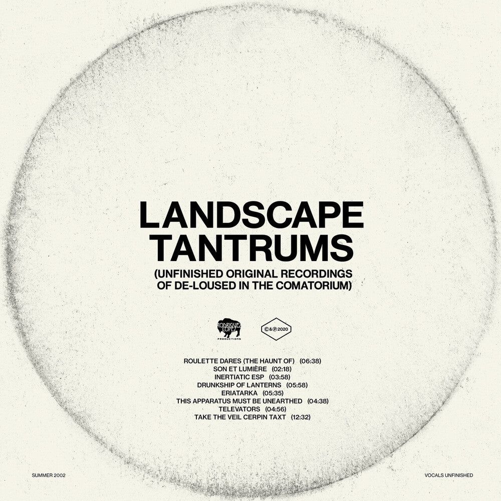 the album cover for The Mars Volta - Landscape Tantrums - Unfinished Original Recordings Of De-Loused In The Comatorium [Glow In The Dark LP]