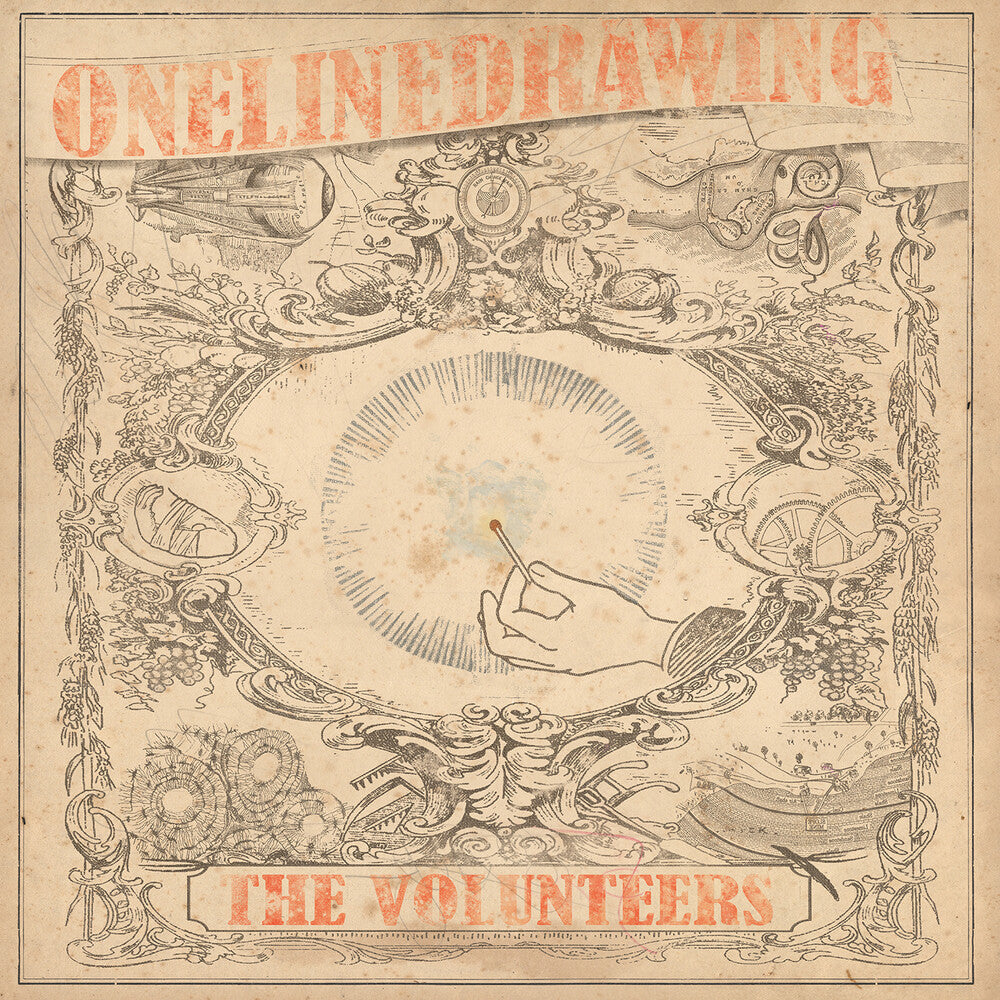 the album cover for Onelinedrawing - The Volunteers [Indie Exclusive Limited Edition Marigold LP]
