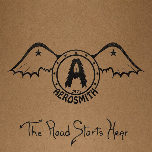 the album cover for Aerosmith - 1971: The Road Starts Hear