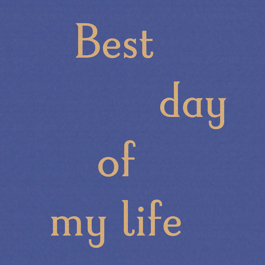 the album cover for Tom Odell - Best Day Of My Life [Indie Exclusive Limited Edition Yellow LP]