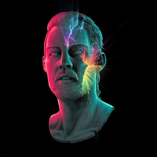 the album cover for Daniel Johns - FutureNever [Blue & Red Marble LP]