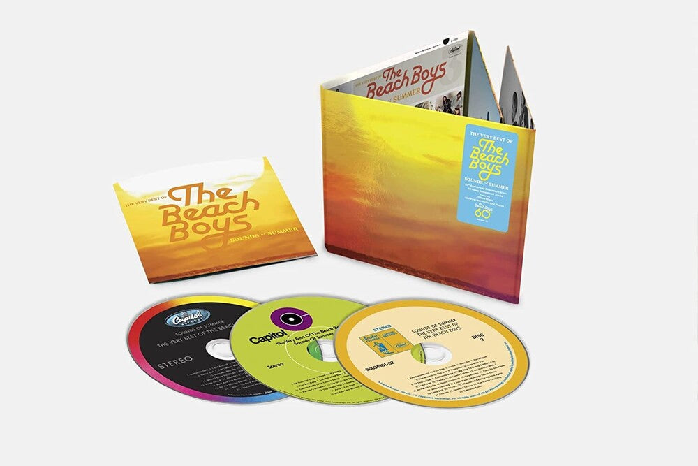 the album cover for The Beach Boys - Sounds Of Summer: The Very Best Of The Beach Boys [3CD]