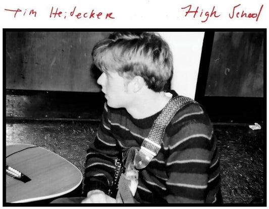 the album cover for Tim Heidecker - High School [Clear Red LP]