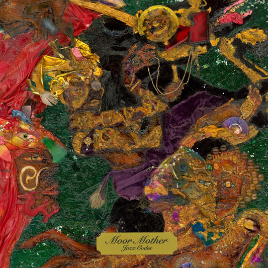 the album cover for Moor Mother - Jazz Codes [Indie Exclusive Limited Edition Opaque Turquoise LP]