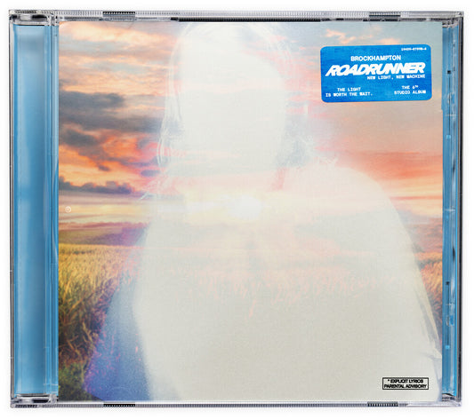 the album cover for BROCKHAMPTON - Roadrunner: New Light, New Machine