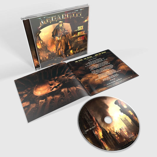 the album cover for Megadeth - The Sick, The Dying… And The Dead!