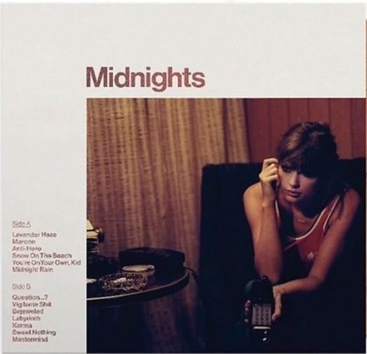 the album cover for Taylor Swift - Midnights [Blood Moon Edition LP]