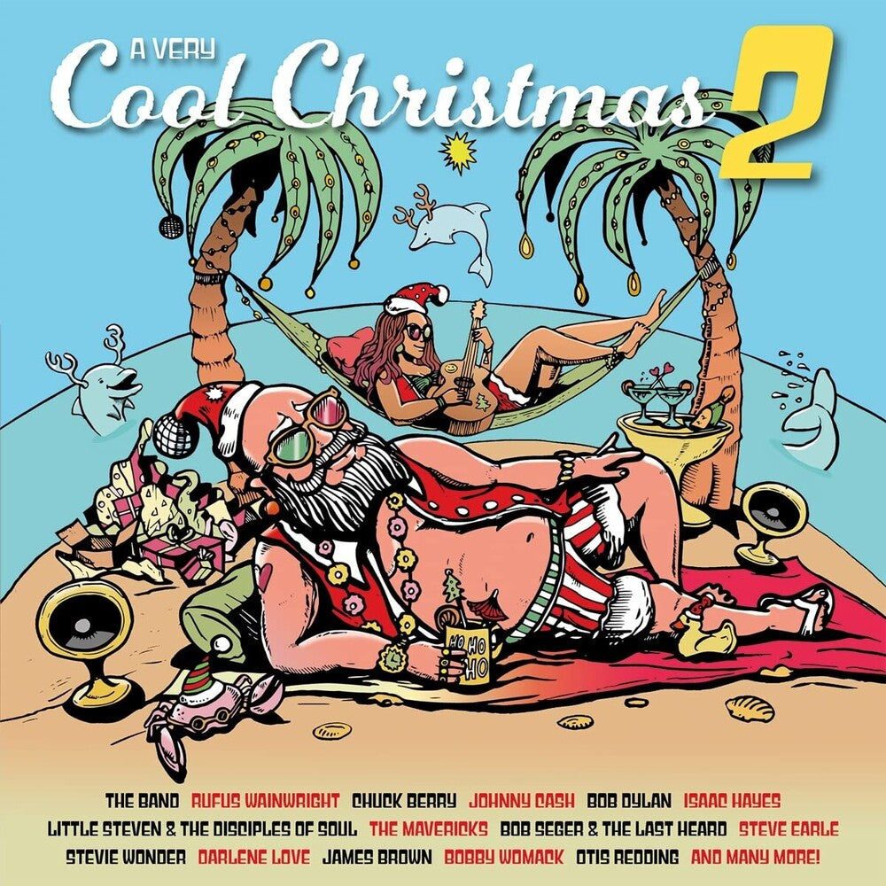 the album cover for Very Cool Christmas 2 / Various (Colv) (Gol) (Ltd) - Very Cool Christmas 2 / Various [Colored Vinyl] (Gol) [Limited Edition]