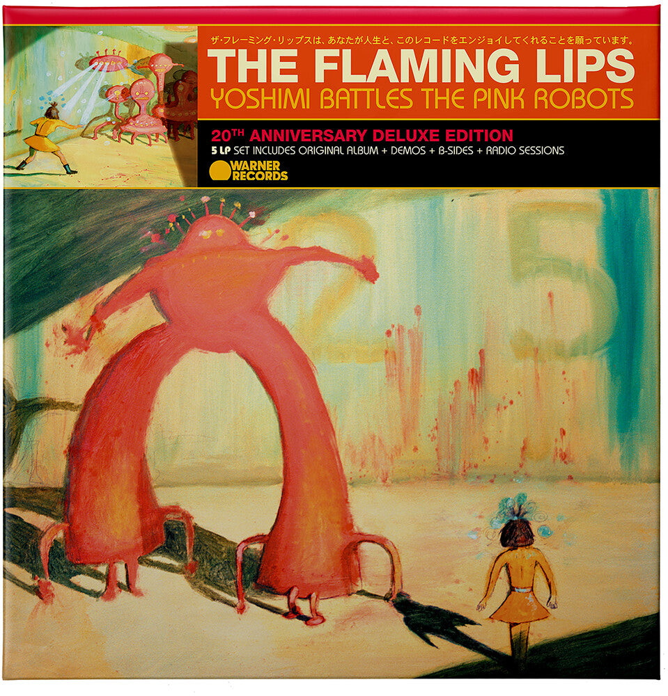 the album cover for The Flaming Lips - Yoshimi Battles the Pink Robots: 20th Anniversary [Super Deluxe Edition 5LP]
