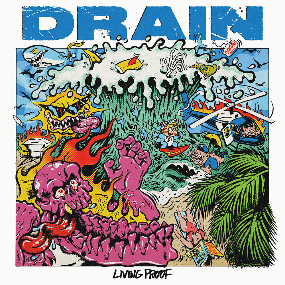 the album cover for Drain - Living Proof