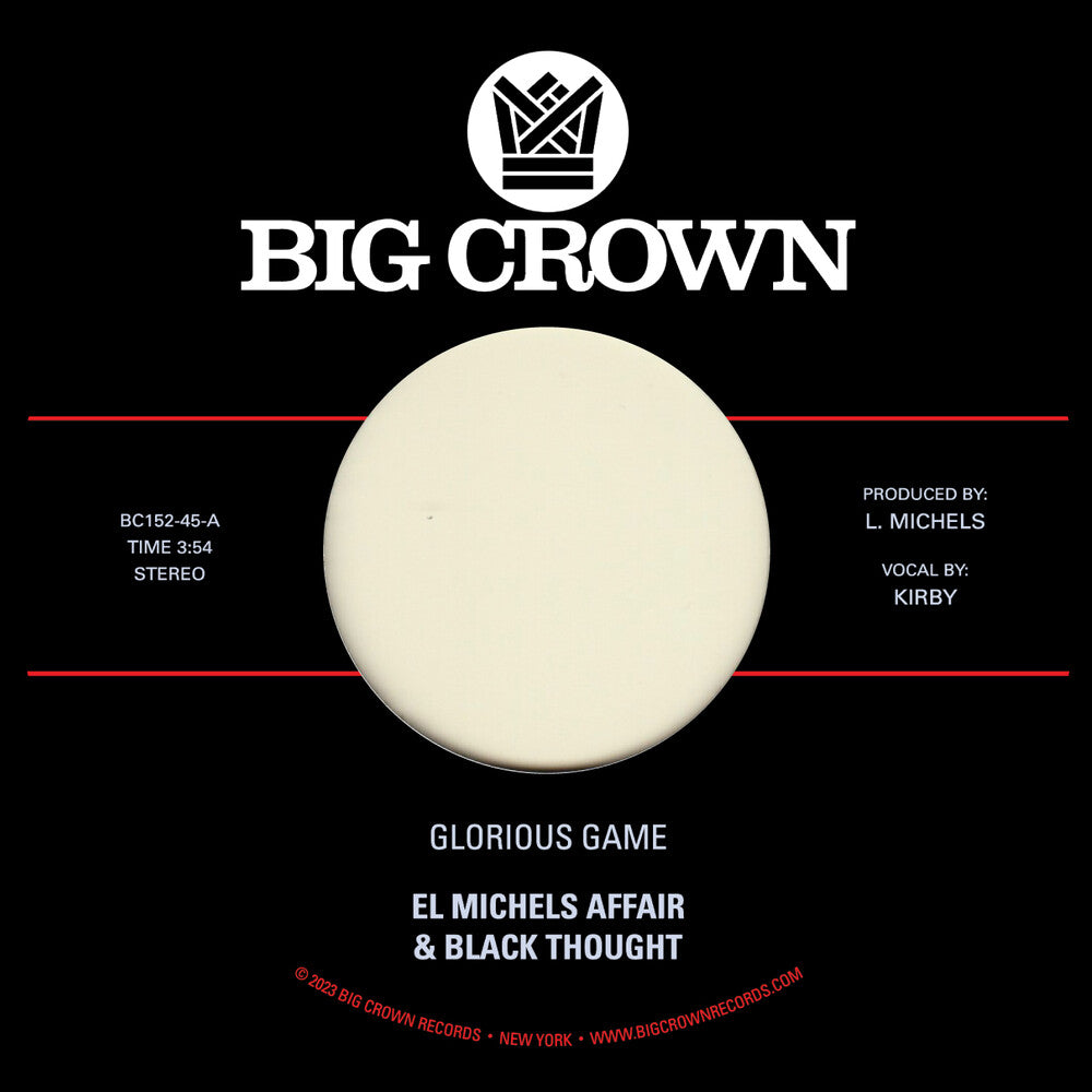 the album cover for El Michels Affair & Black Thought - Glorious Game B/W Grateful