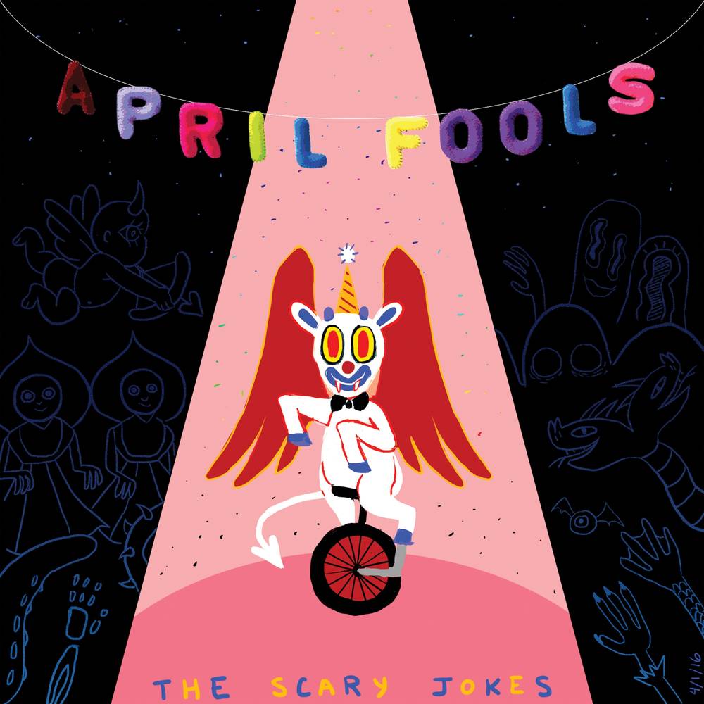 the album cover for The Scary Jokes - April Fools [Indie Exclusive Limited Edition Pink Smoke LP]