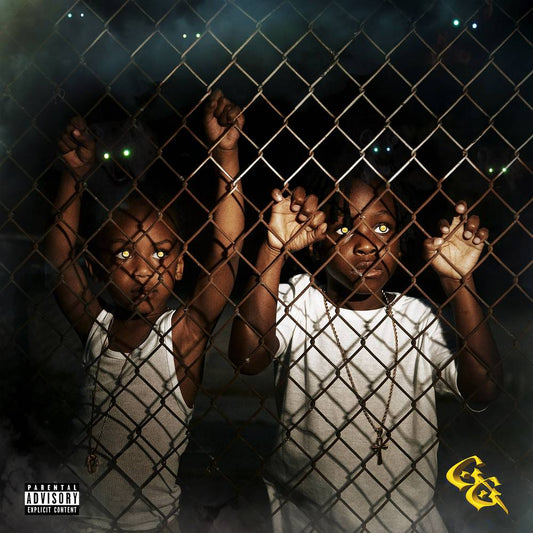 the album cover for Earthgang - GHETTO GODS [Black w/ Gold Swirl 2 LP]