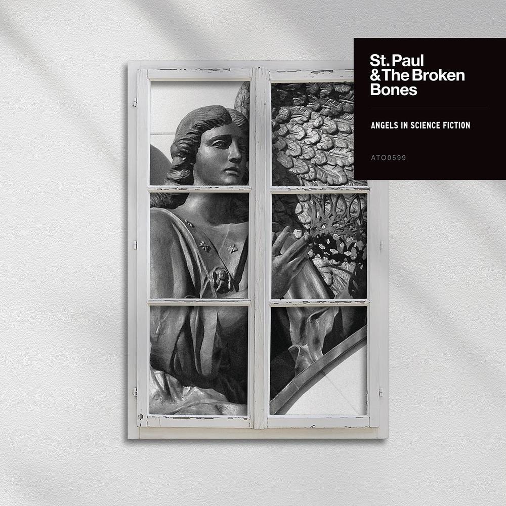the album cover for St. Paul & The Broken Bones - Angels In Science Fiction [Indie Exclusive Limited Edition Black & White LP]